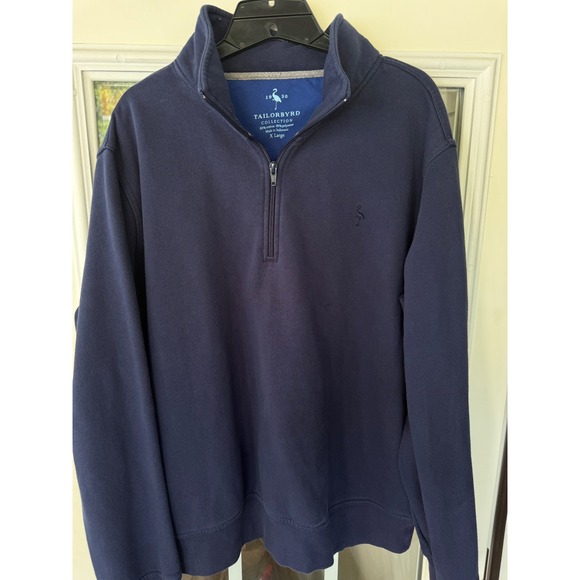 Tailorbyrd Other - Tailorbyrd Collection men navy XL quarter-zip sweatshirt golf biz casual preppy